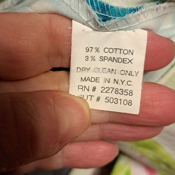 Eric Casual tropical capri pants size 8 - Picture 5 of 7